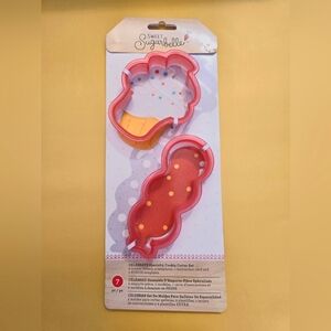 7pcs Sweet Sugarbelle Cookie Cutters Template - Pink Birthday Party